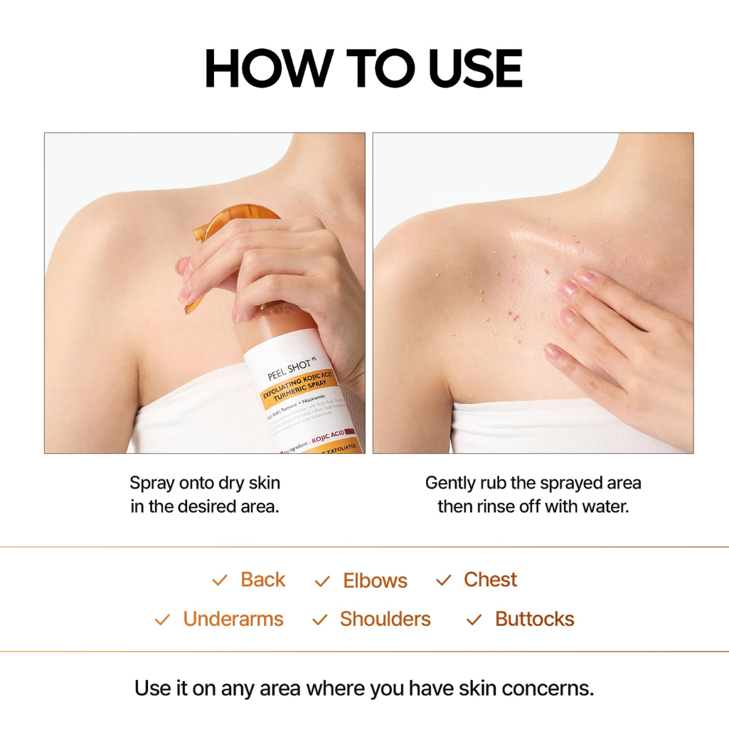 Peel Shot Kojic Acid Turmeric Duo with Niacinamide for Dark Spots