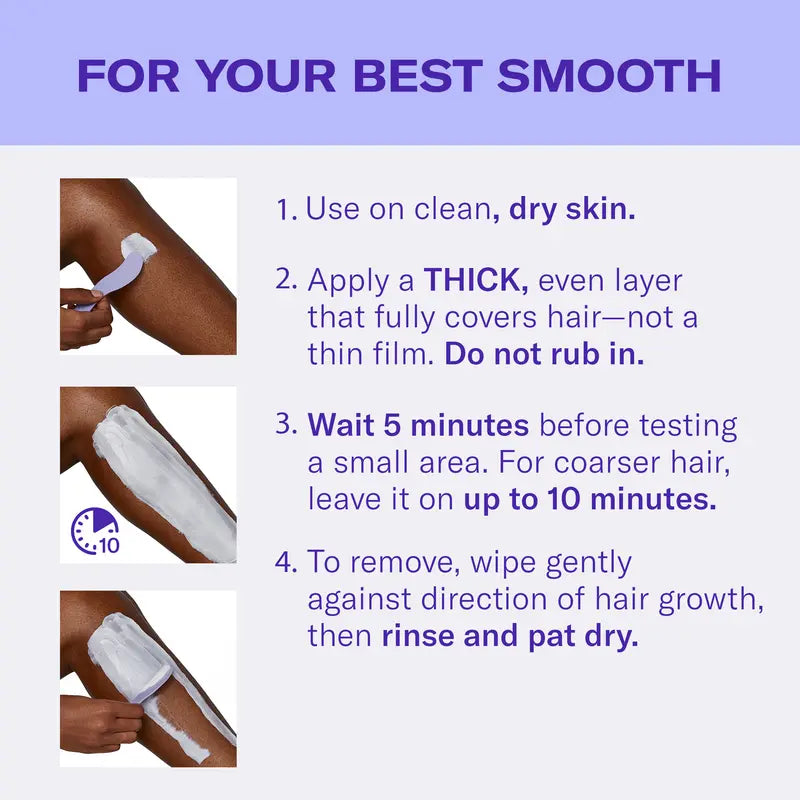 Sensitive Body Hair Removal Cream with Shea Butter for Smooth, Comfortable Skin