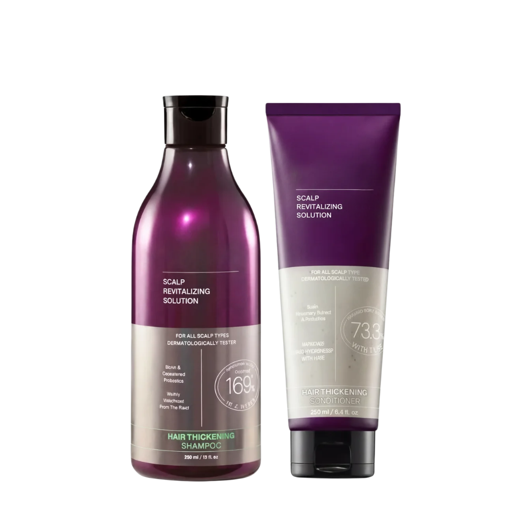 Biotin & Rosemary Thickening Shampoo & Conditioner Set for Fuller, Thicker-Looking Hair