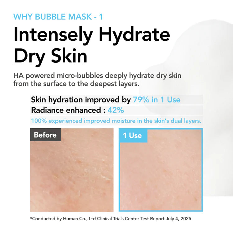 30 Seconds Quick Bubble Mask for Glass Skin, Hydration and Glow