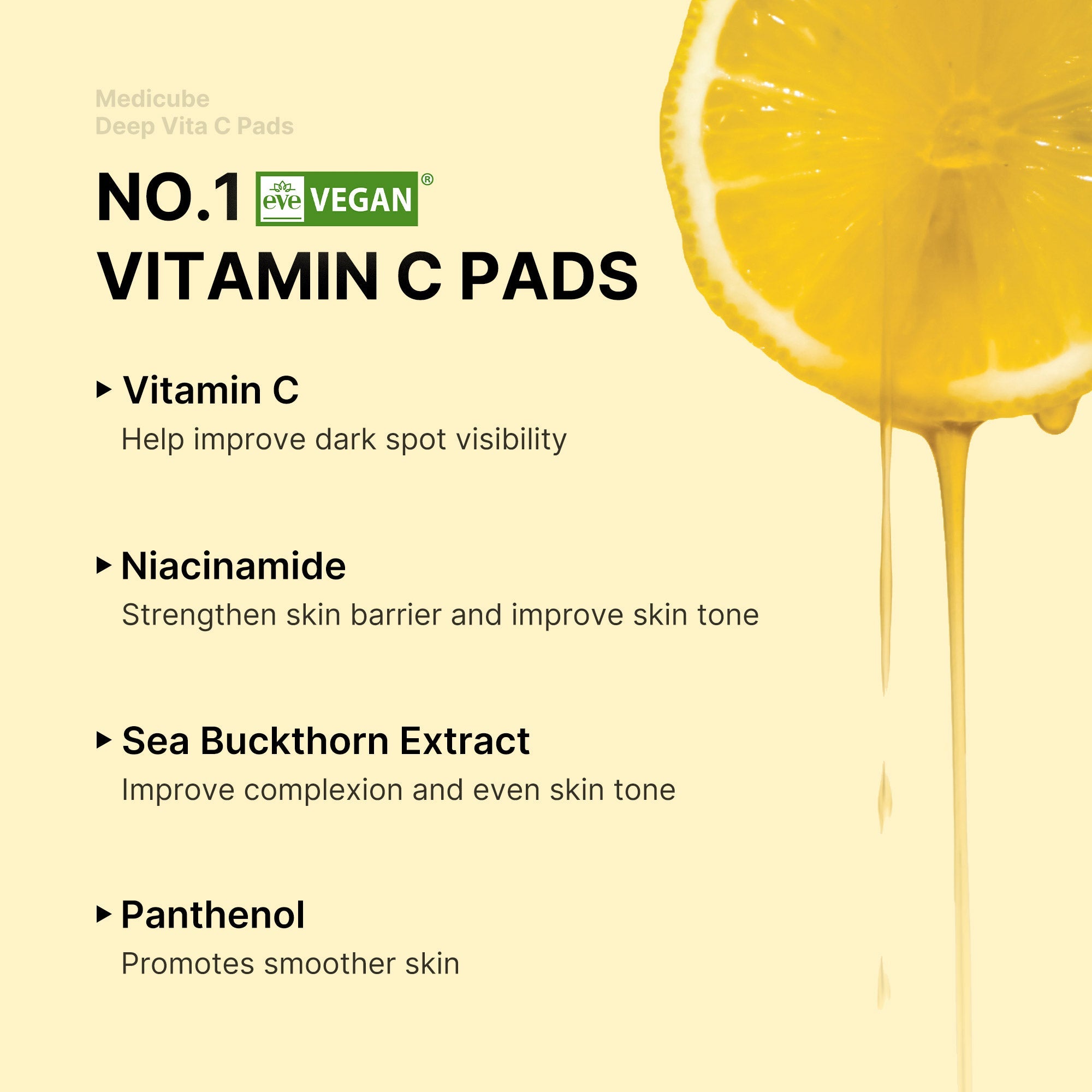 Medicube Deep Vita C Pads with Vitamin C for Brightening & Dark Spots