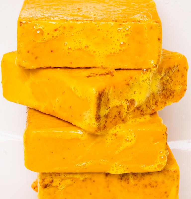 Lemon Turmeric Kojic Acid Brightening Bar Soap for Dark Spots