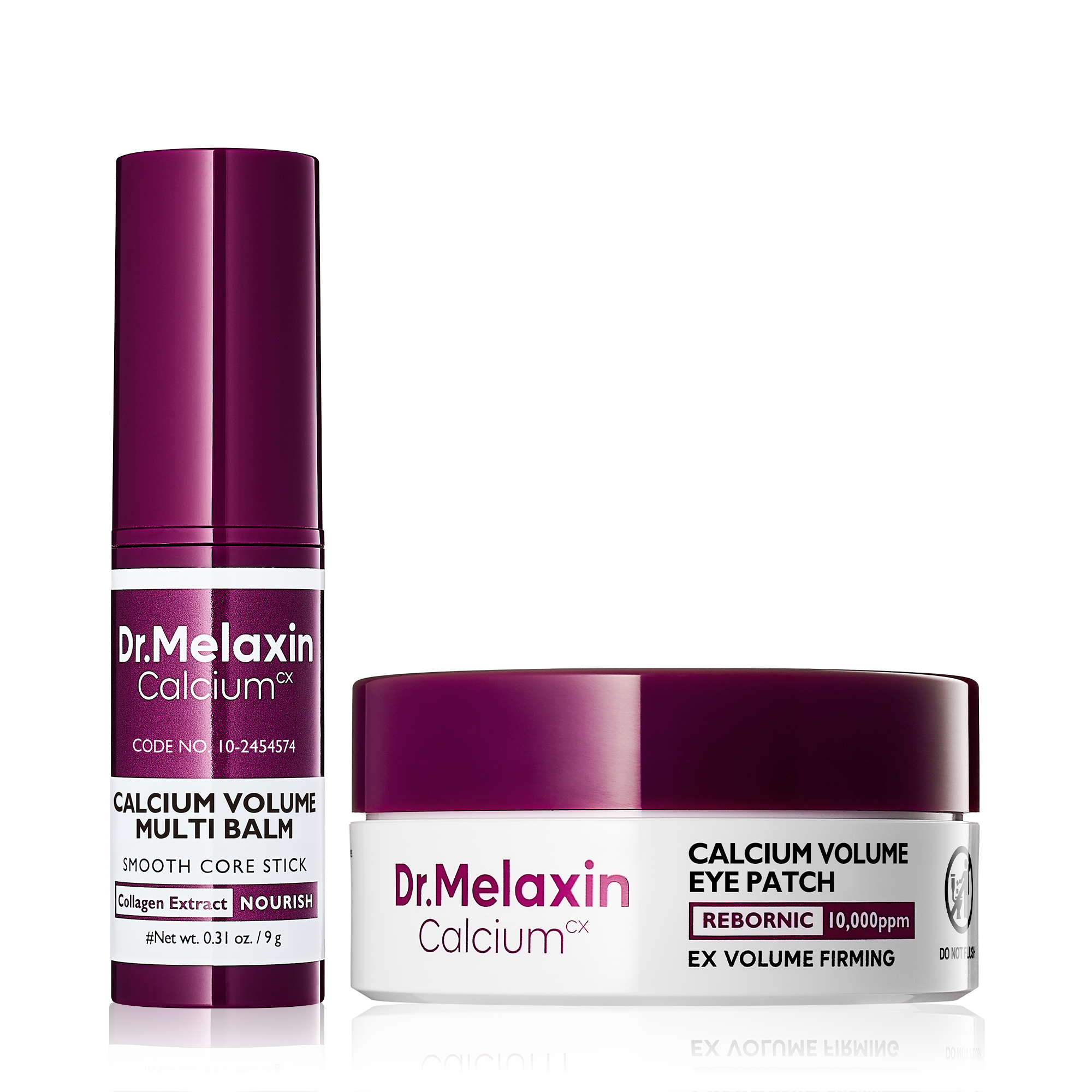 Dr Melaxin Calcium Volume Multi Balm + Eye Patch for Under Eye, Dark Circles & Fine Lines