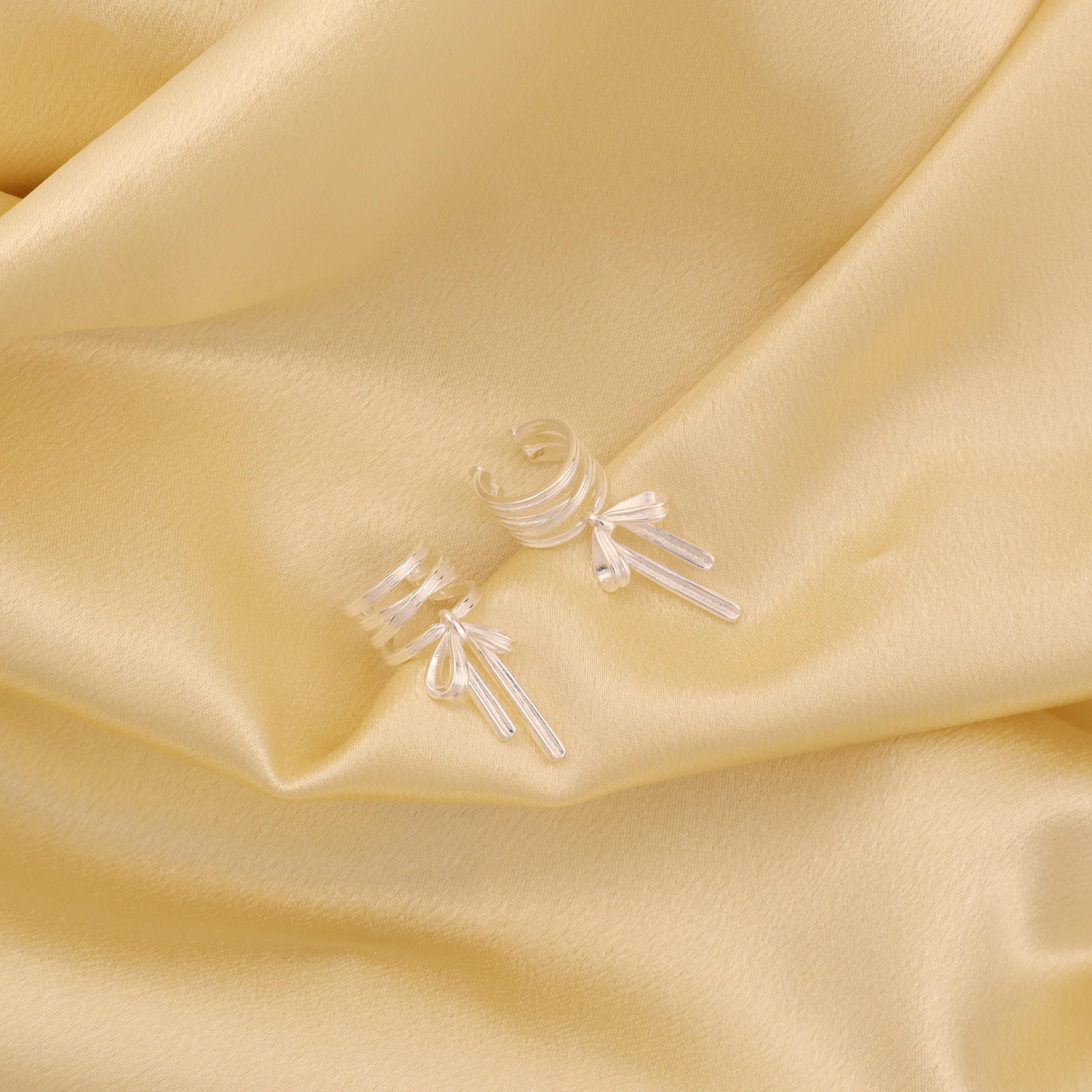 Bow Clip-On Ear Cuff