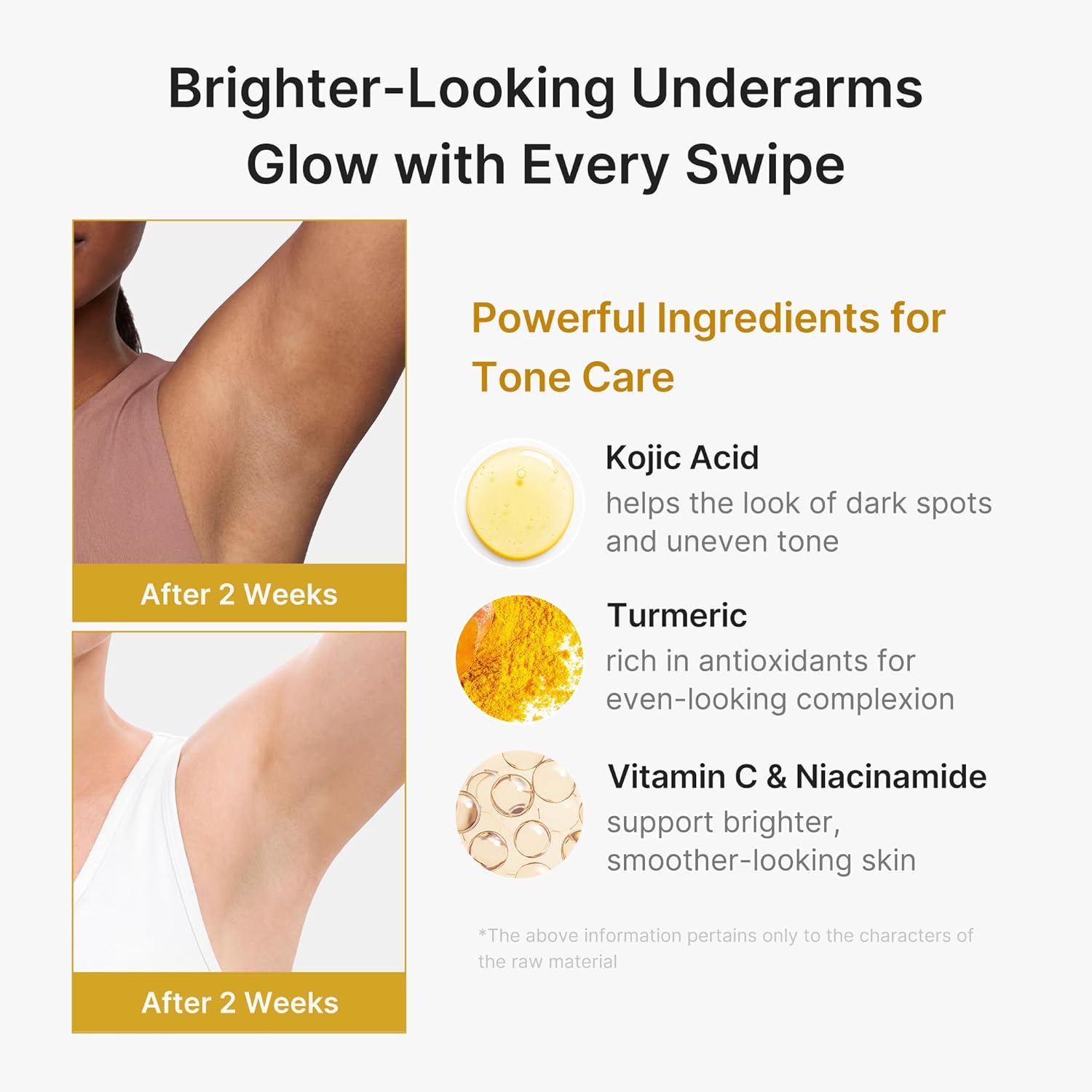 Kojic Acid & Turmeric Aluminum-Free Deodorant for Uneven Skin Tone and Sensitive Skin