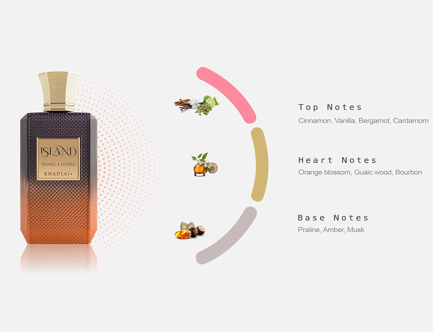 Khadlaj Island Extrait de Parfum Bergamot Jasmine Amber 100ml