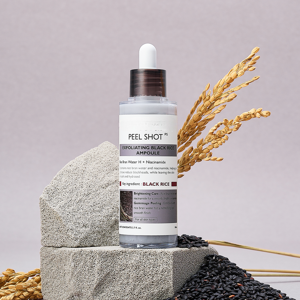 Dr Melaxin Peel Shot Glow Black Rice Ampoule for Pore Care & Smooth Skin Texture