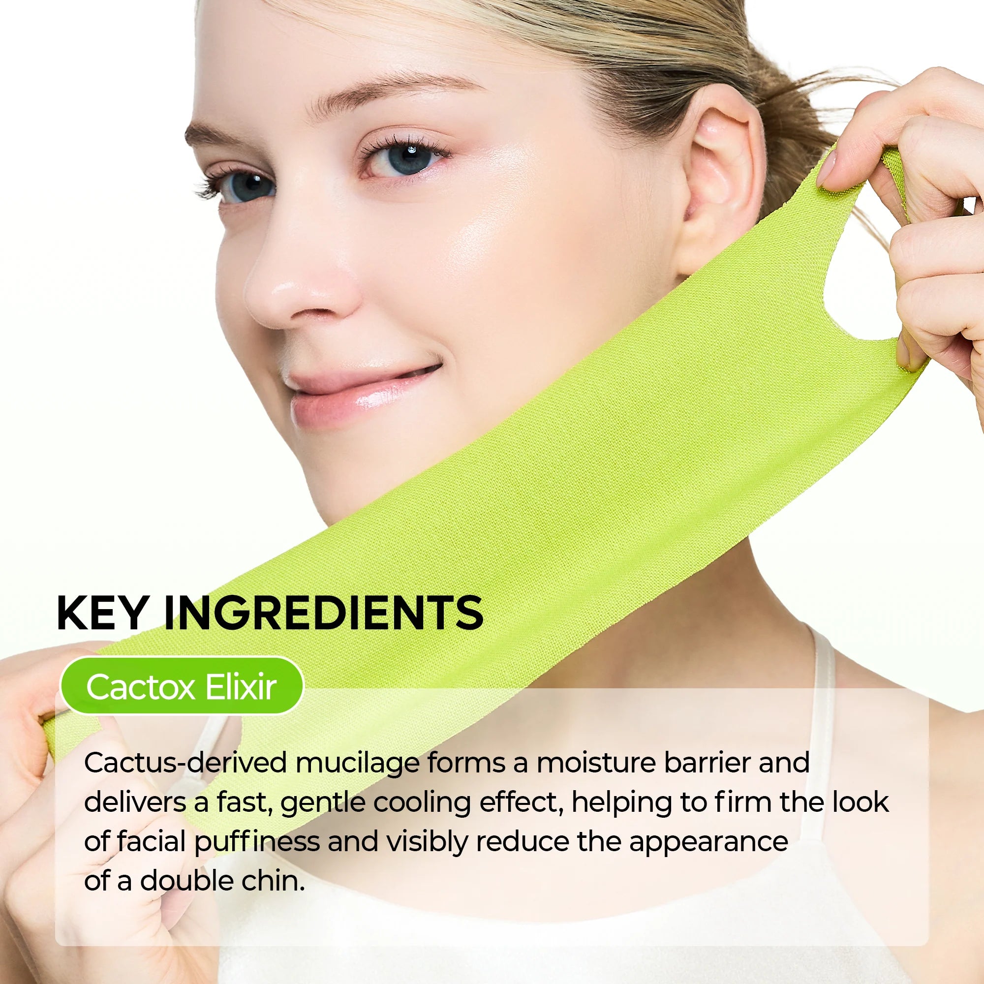 Cactox De-Puffing Pore Tox Mask Set with Caffeine for Puffiness and Pores