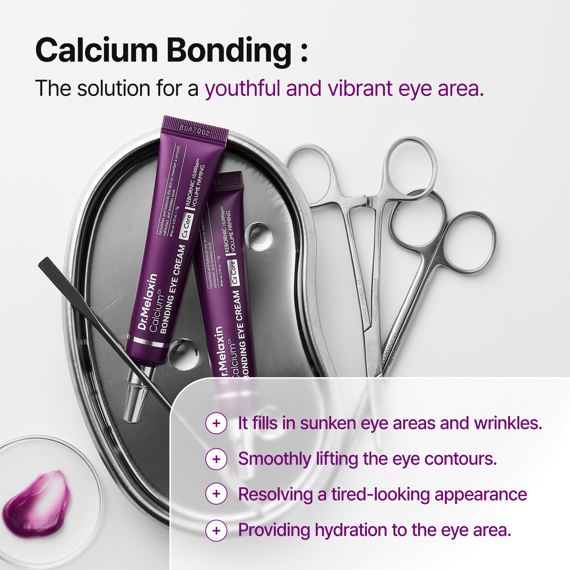 Collagen Boost Eye Care Set with Collagen, Calcium & Elastin for Firming & Hydration