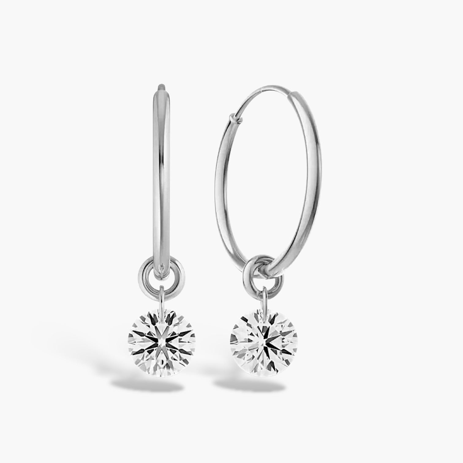 Ana Crystal Hoop Earrings