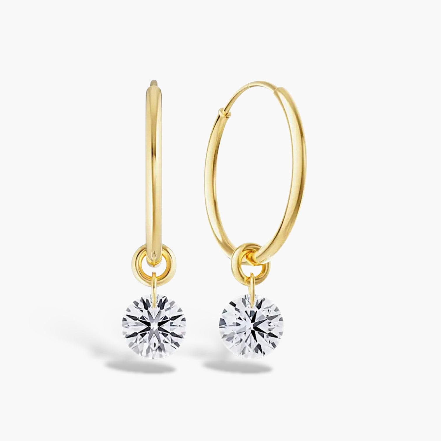 Ana Crystal Hoop Earrings
