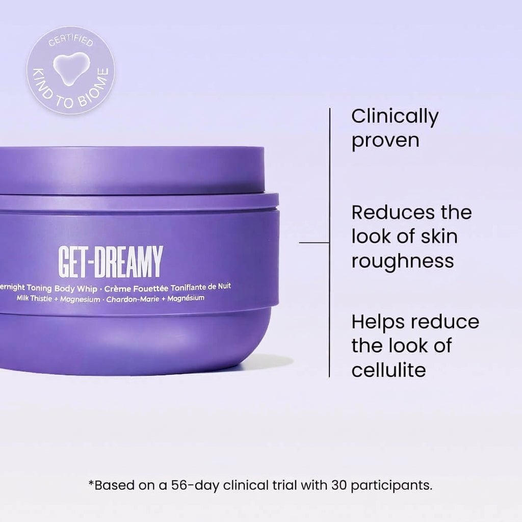 GET-DREAMY Overnight Body Whip with Caffeine & Peptides for Firming Body Care
