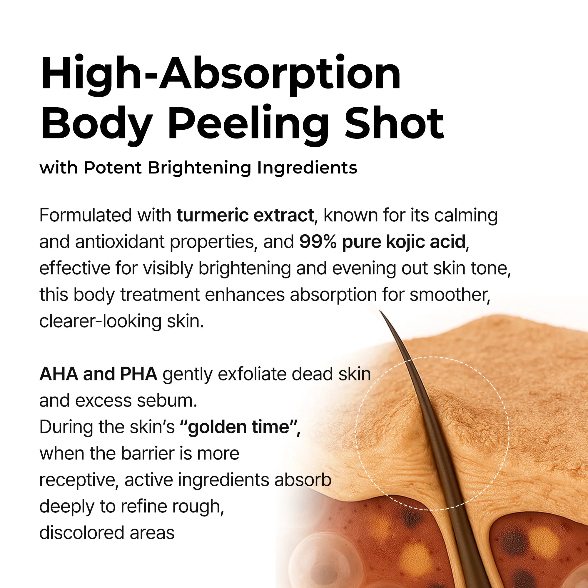 Peel Shot Kojic Acid Turmeric Duo with Niacinamide for Dark Spots