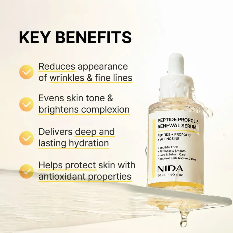 NIDA Hydrating Serum Duo with Hyaluronic Acid & Peptides for Hydration
