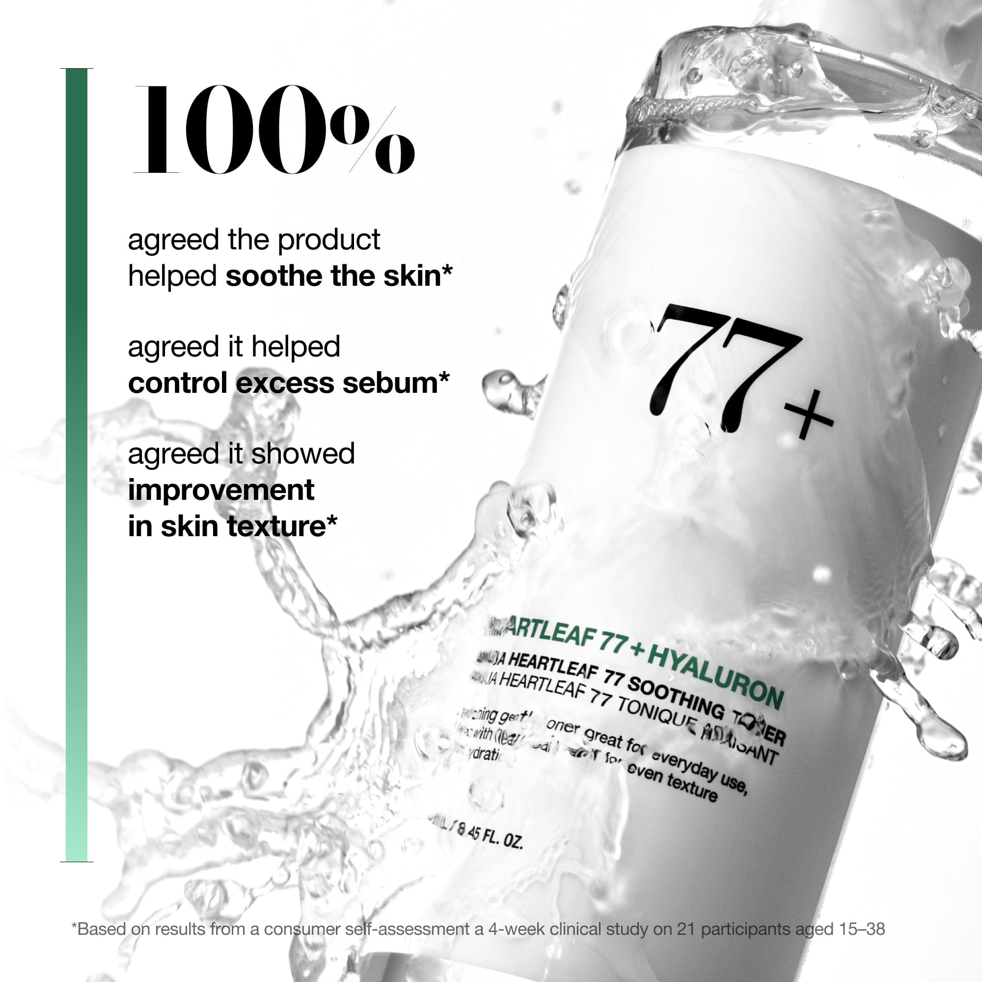 Heartleaf 77 Soothing Toner with Hyaluronic Acid for Hydration & Barrier Support