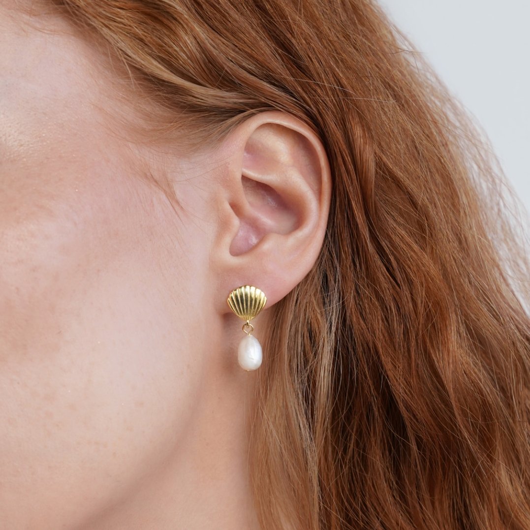 Freshwater Pearl Shell Earrings