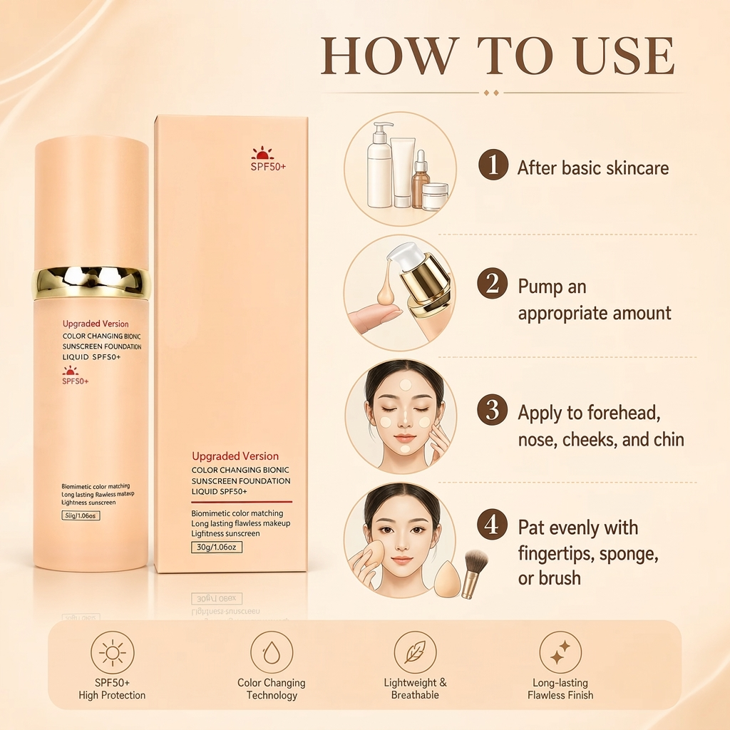 4-in-1 Hydrating Foundation for Coverage, Hydration & SPF Protection