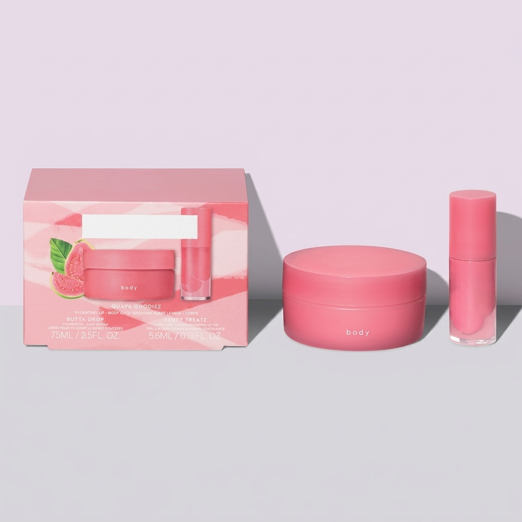 Guava Goodiez Hydrating Lip + Body Duo for Dry Skin and Body Care
