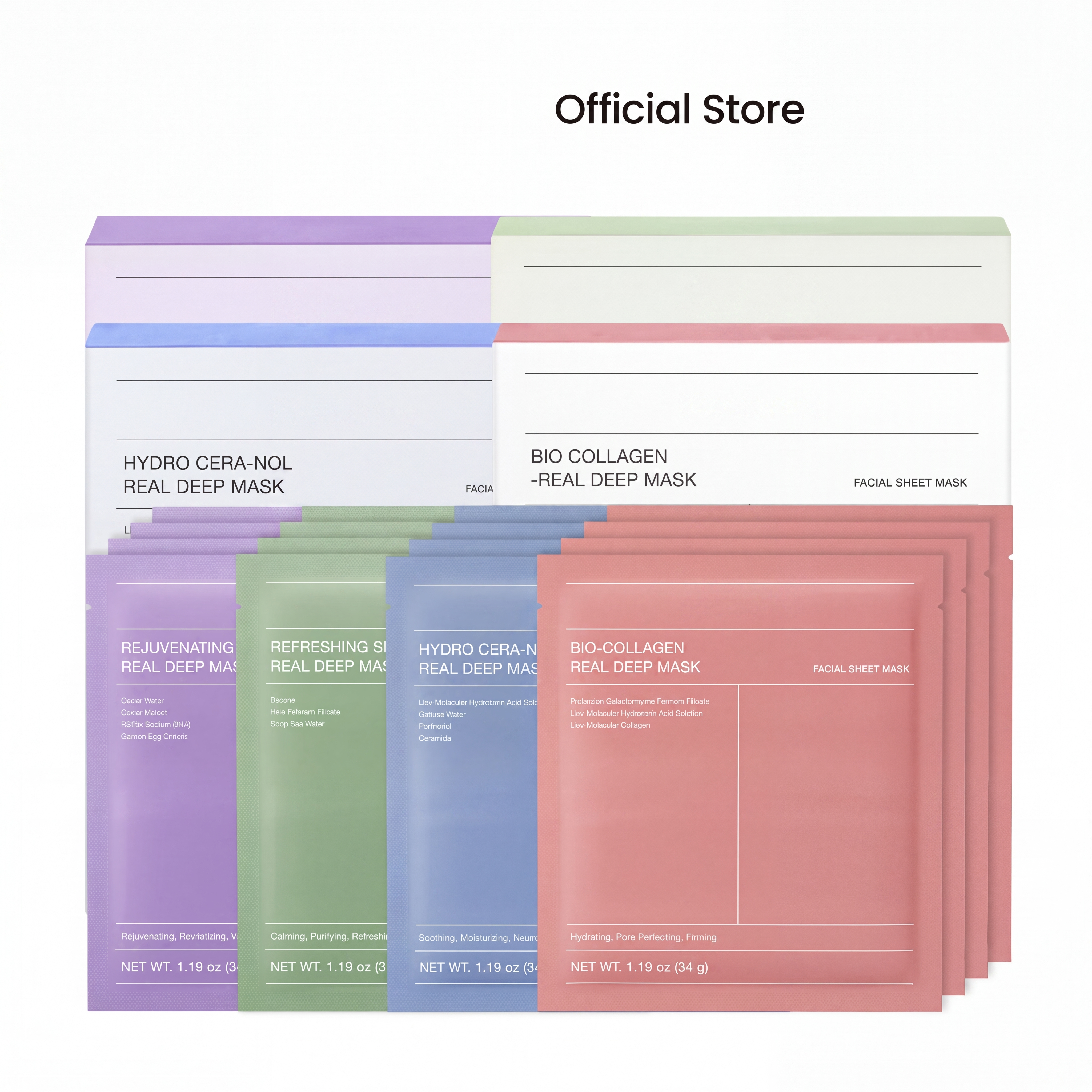 Maskholic Gift Bundle – Korean Skincare Sleeping Mask Set with Collagen for Pores and Elasticity