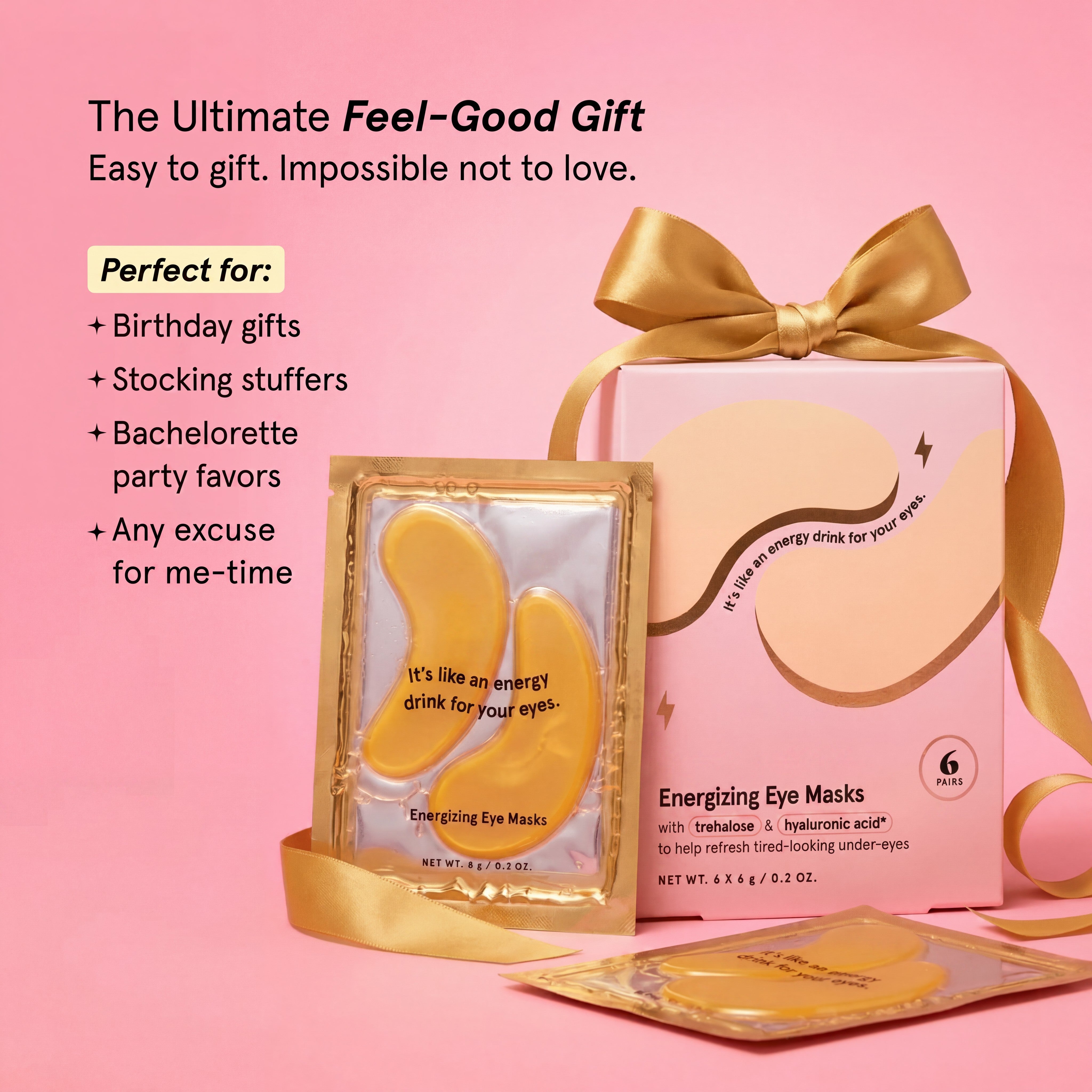 Energizing Eye Masks Korean Skincare for Under Eye Bags and Dark Circles