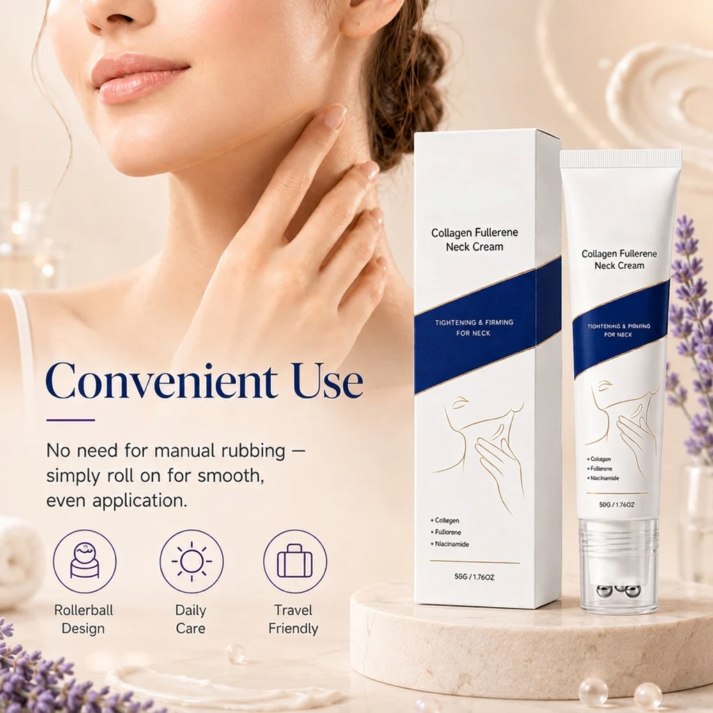 Daily Neck Firming Cream with Collagen for Wrinkles and Elasticity