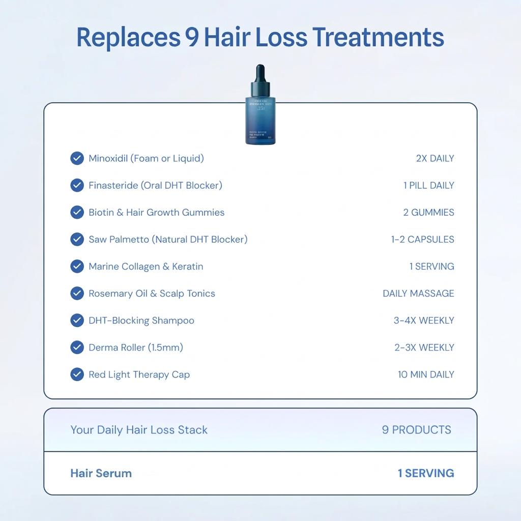 Copper Peptide Hair Serum with GHK-Cu for Thicker, Fuller-Looking Hair