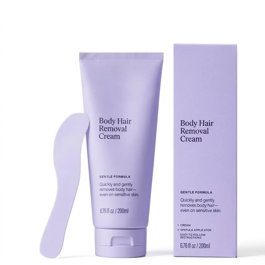 Sensitive Body Hair Removal Cream with Shea Butter for Smooth, Comfortable Skin