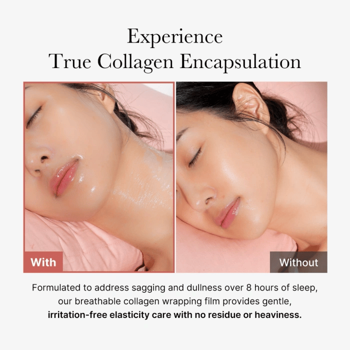 Collagen Night Wrapping Mask for Hydration, Glass Skin & Skin Elasticity