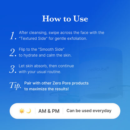 Medicube Zero Pore Pads with Salicylic Acid for Pores & Smooth Skin