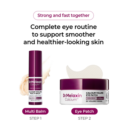 Dr Melaxin Calcium Volume Multi Balm + Eye Patch for Under Eye, Dark Circles & Fine Lines