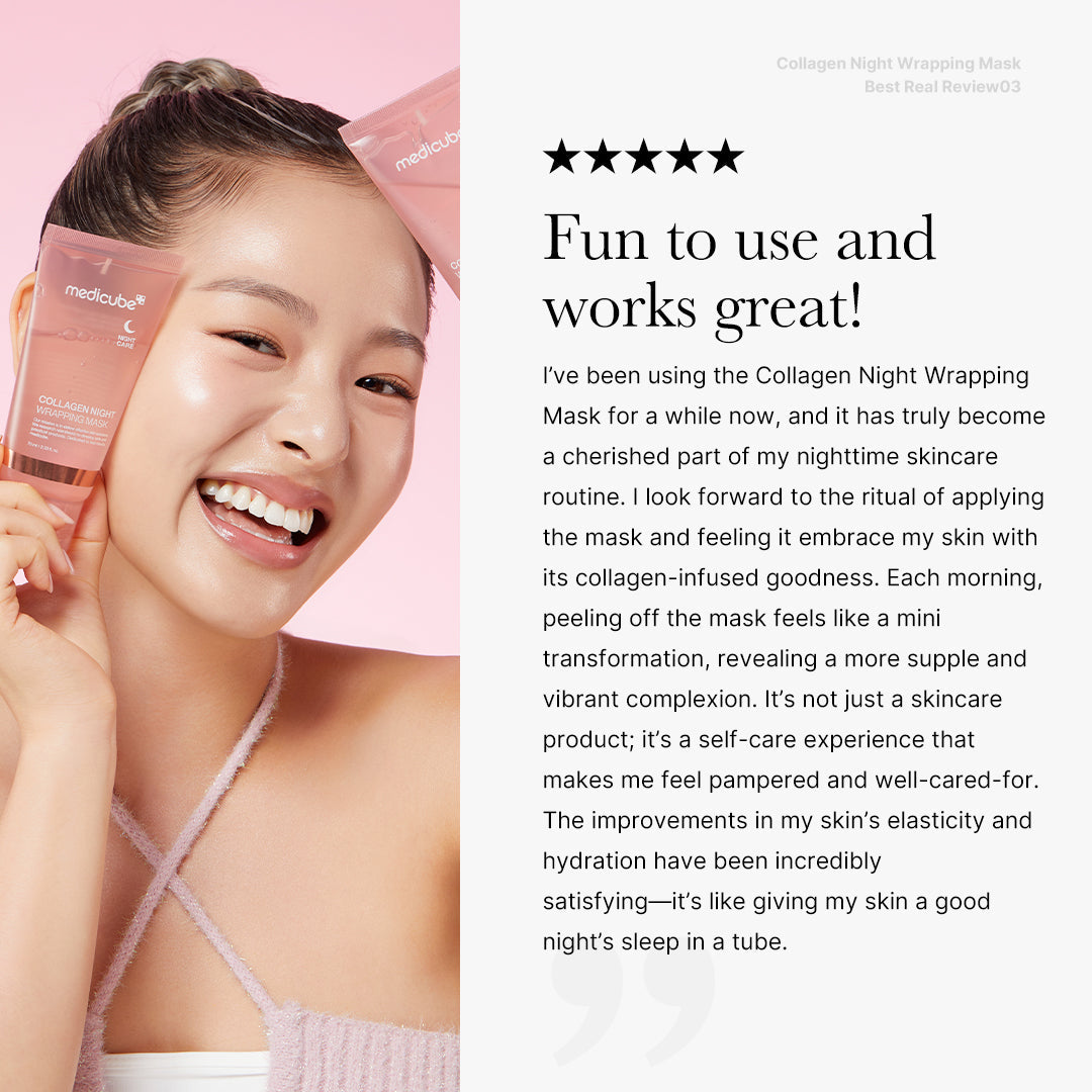 Collagen Night Wrapping Mask for Hydration, Glass Skin & Skin Elasticity