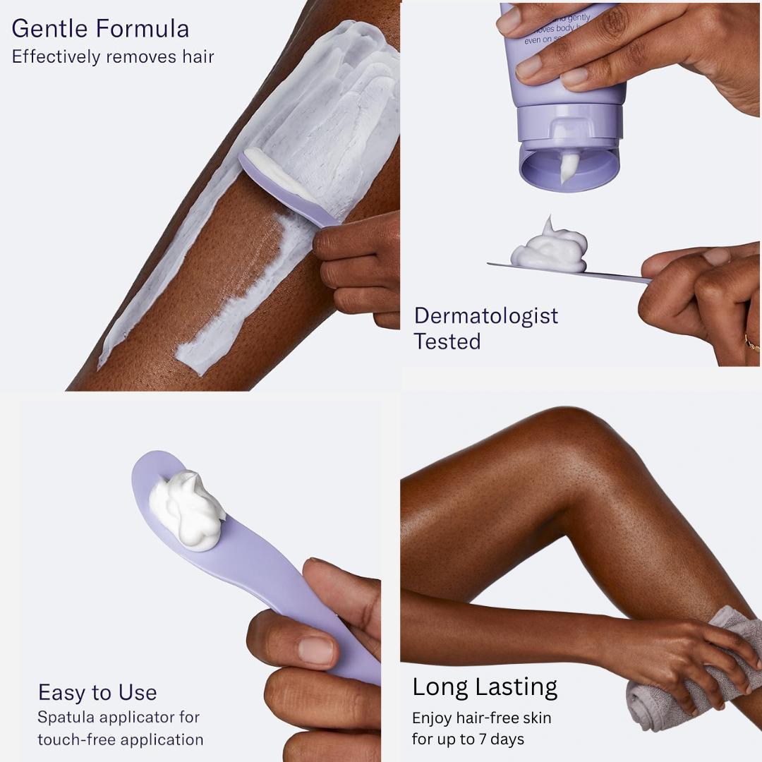 Sensitive Body Hair Removal Cream with Shea Butter for Smooth, Comfortable Skin