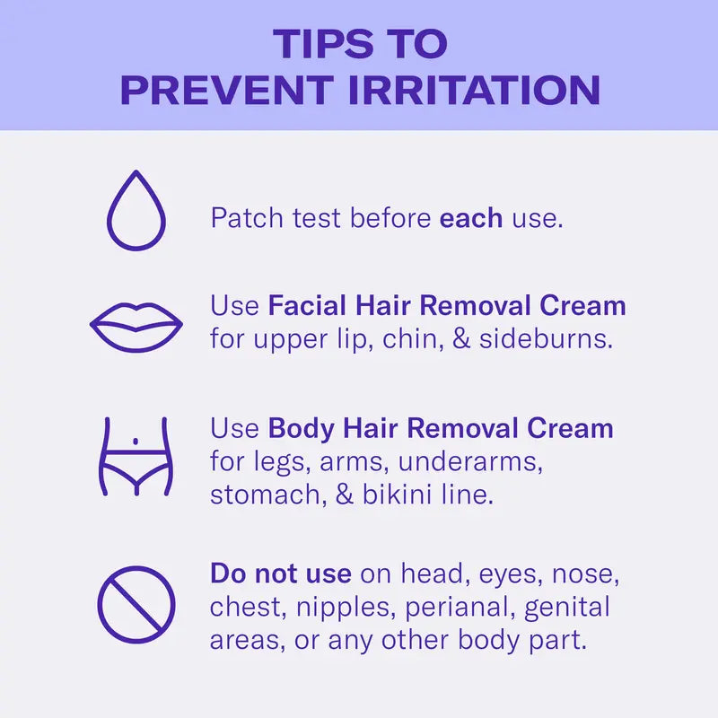 Sensitive Body Hair Removal Cream with Shea Butter for Smooth, Comfortable Skin