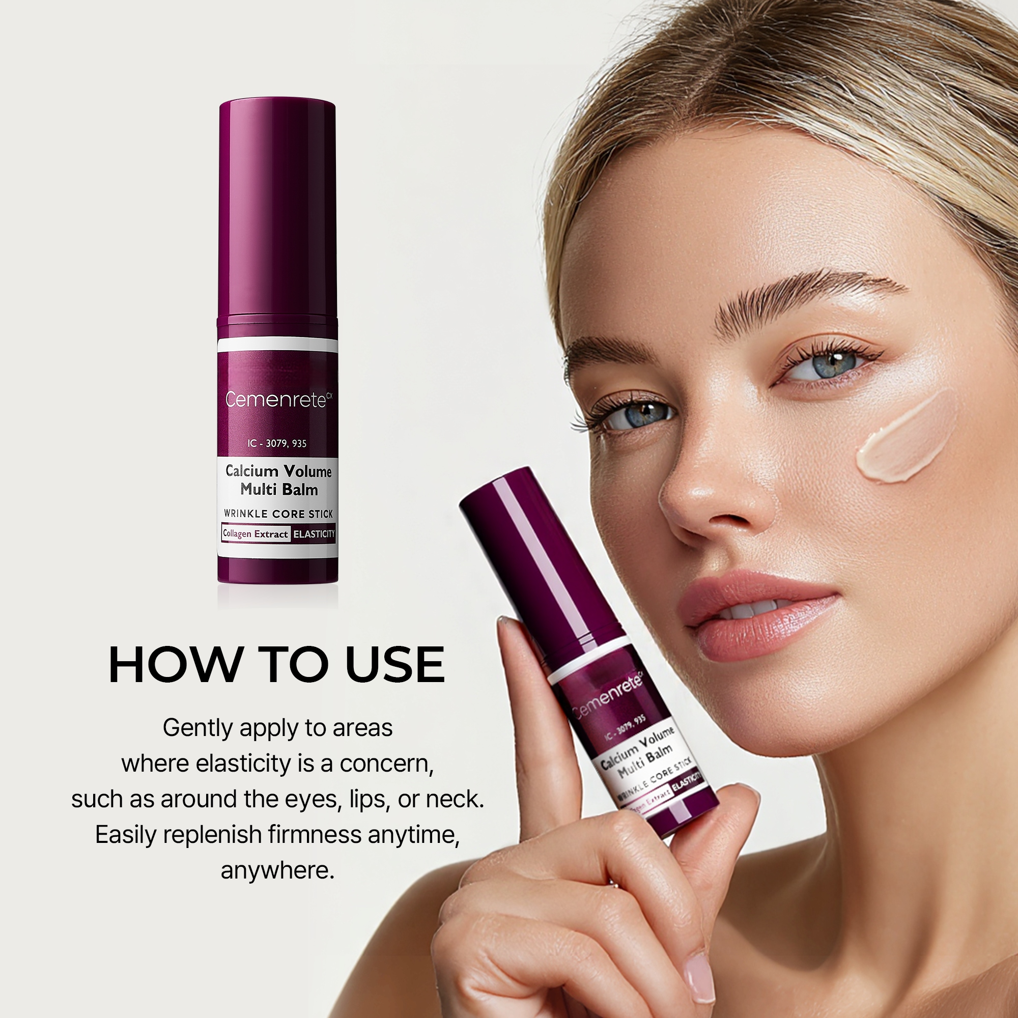 Cemenrete Calcium Volume Multi Balm with Collagen for Fine Lines & Glowing Skin