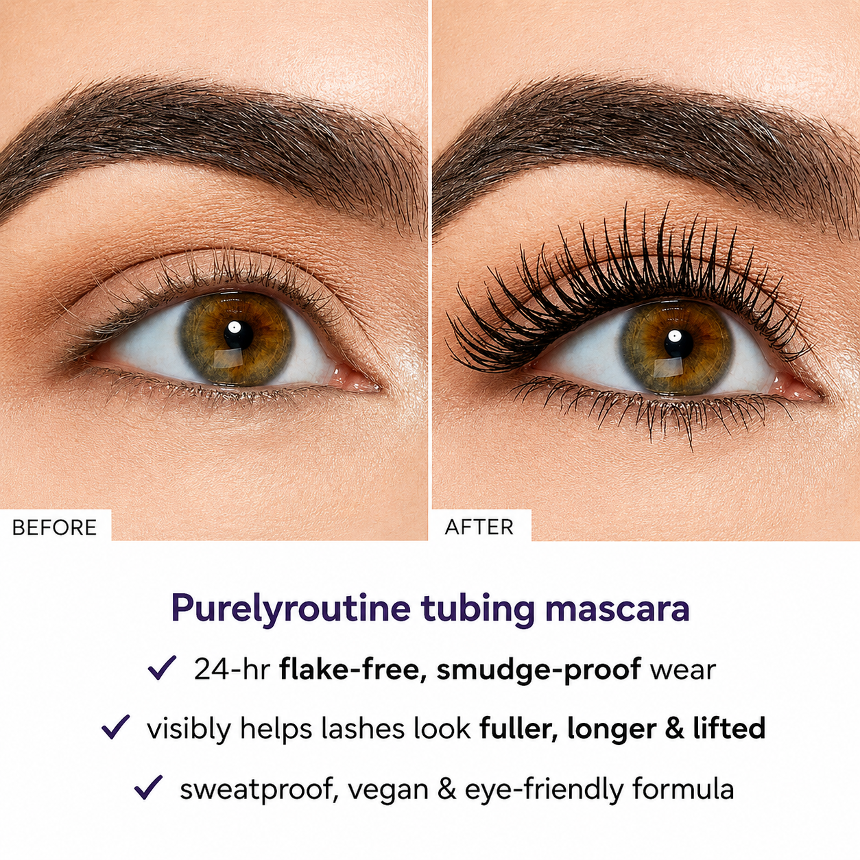 Eyelash Growth Serum with Peptides for Longer, Fuller-Looking Lashes