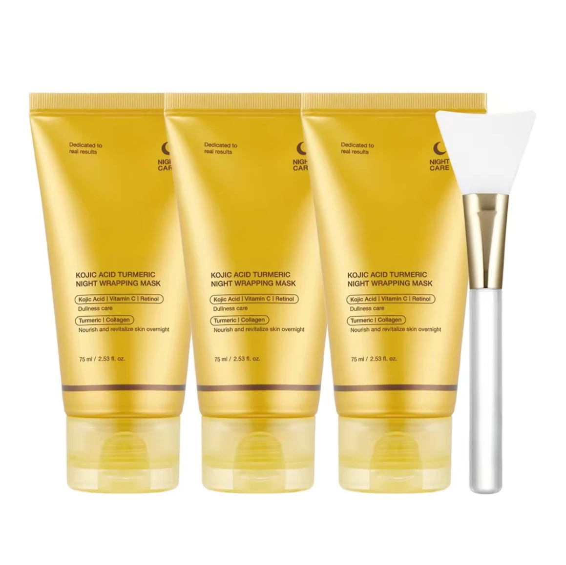 Kojic Acid Turmeric Night Mask with Vitamin C & Retinol for Glowing Skin