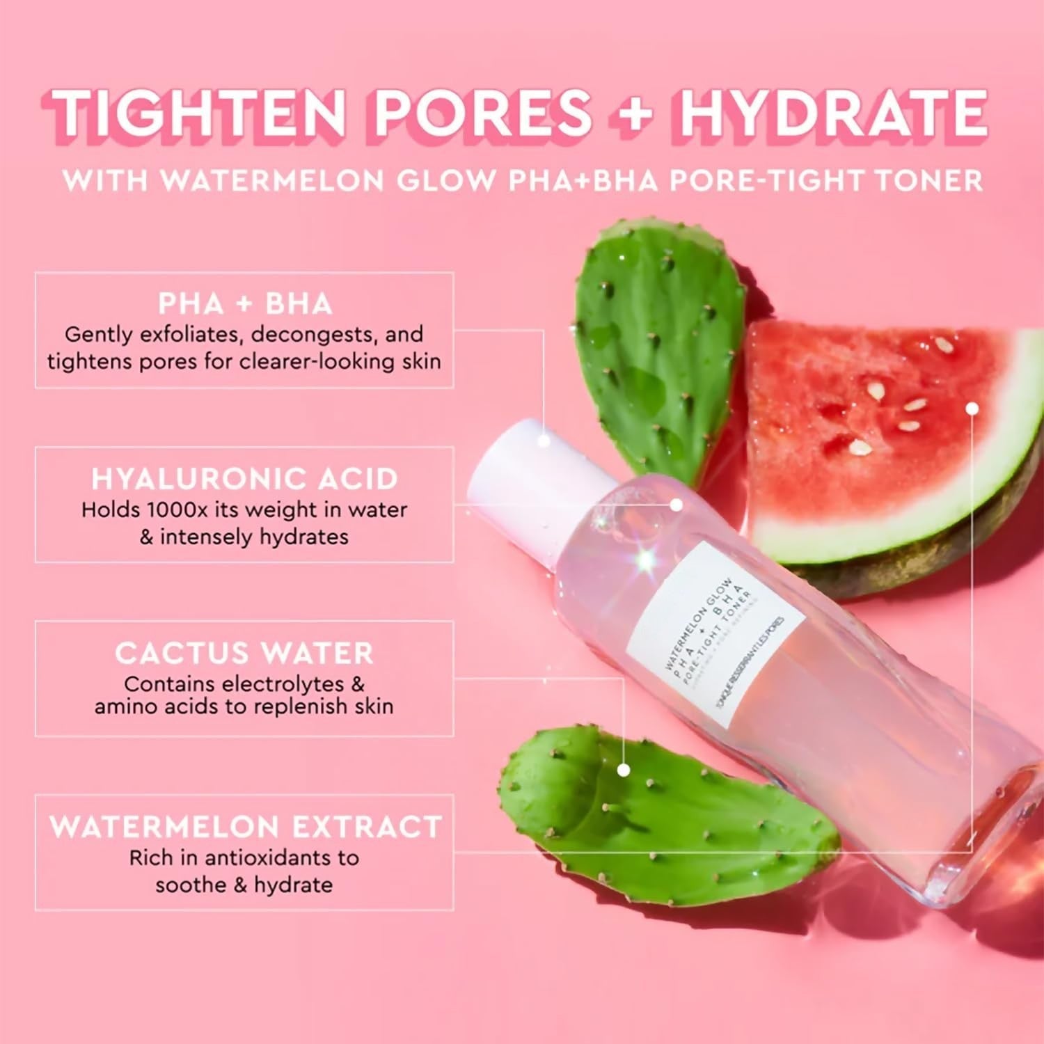 PHA + BHA Pore Tight Toner for Pores, Oily Skin & Texture