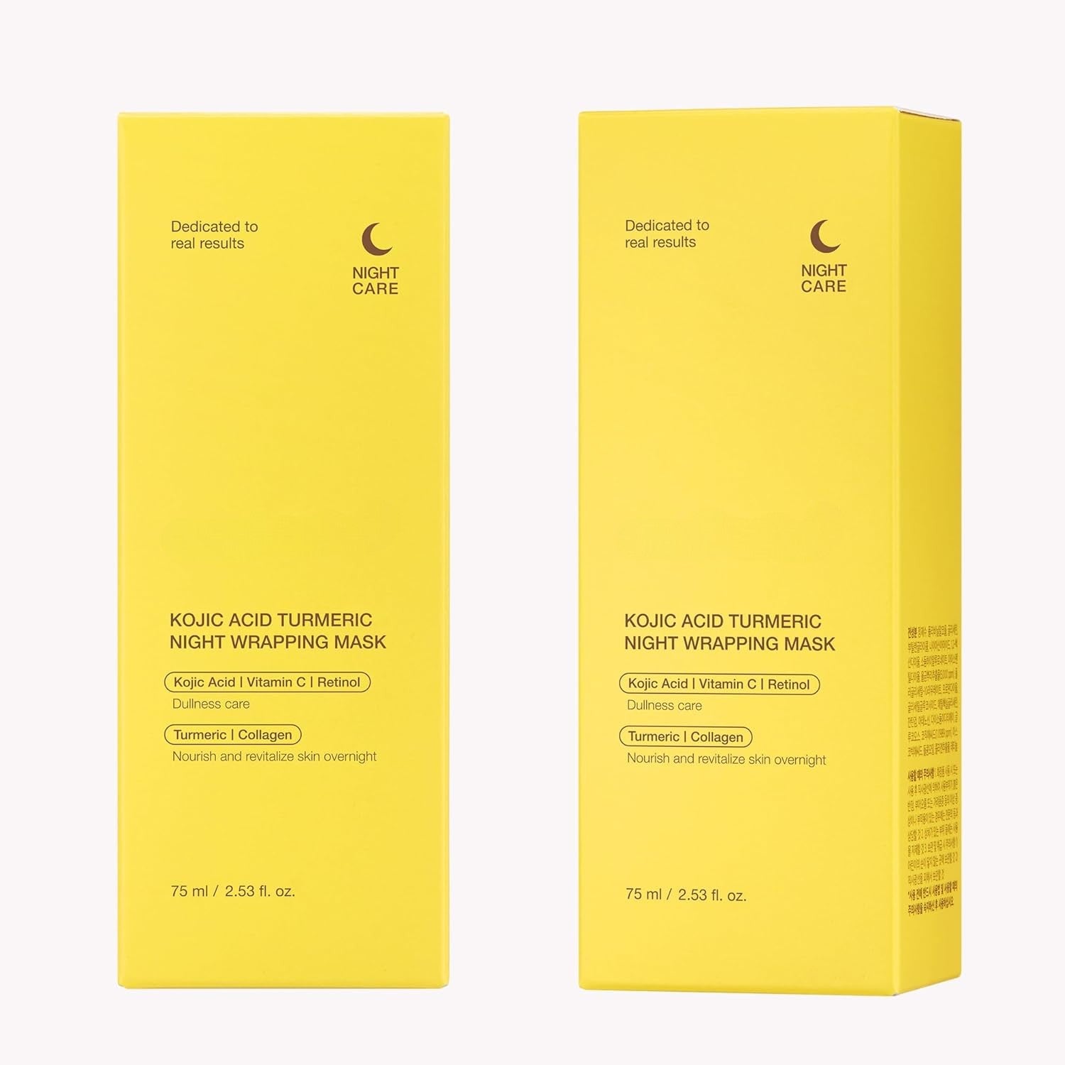 Kojic Acid Turmeric Night Mask with Vitamin C & Retinol for Glowing Skin