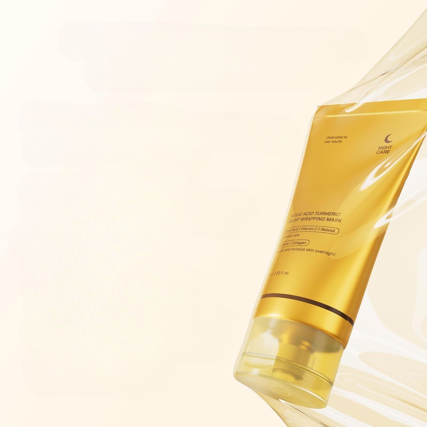 Kojic Acid Turmeric Night Mask with Vitamin C & Retinol for Glowing Skin