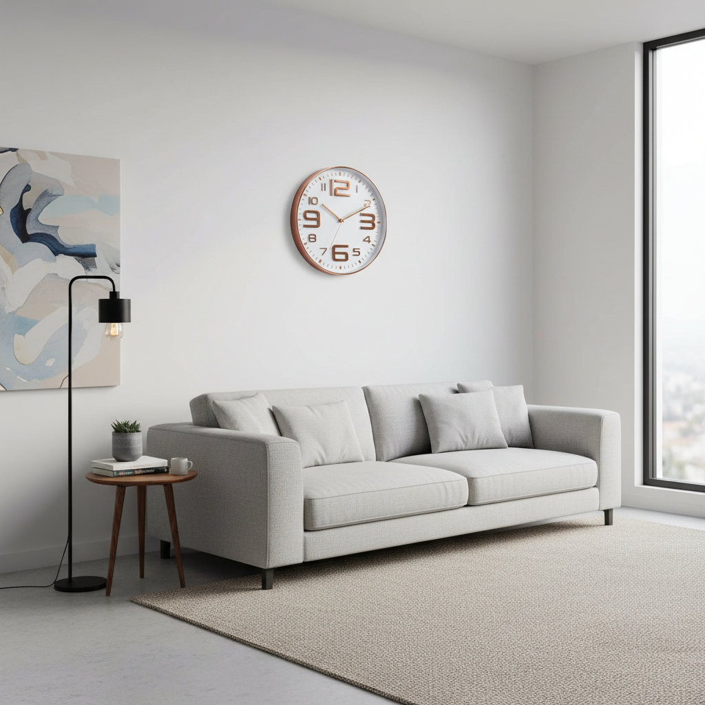 Colorful Cartoon Wall Clock | 30cm Round Kids' Clock