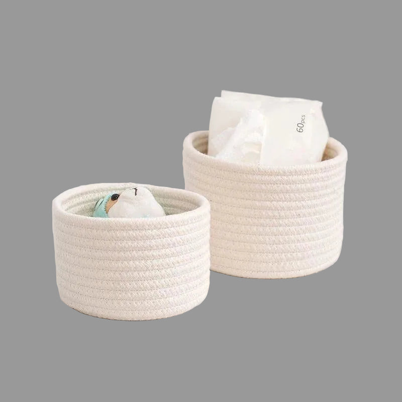 Cotton Rope Storage Basket | Eco-Friendly Organizer for Toys 0