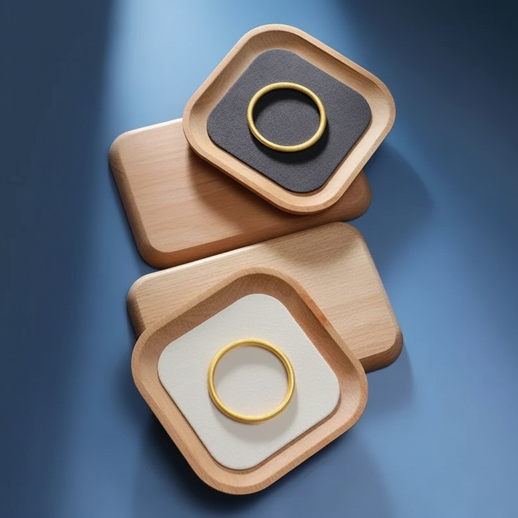 Elegant Wooden Jewelry Holder | Jewelry Storage Tray