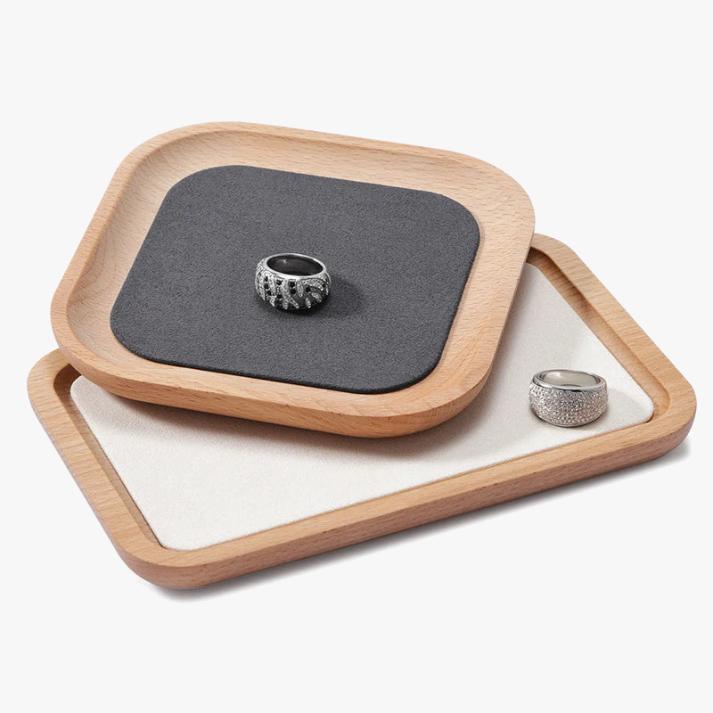 Elegant Wooden Jewelry Holder | Jewelry Storage Tray 0