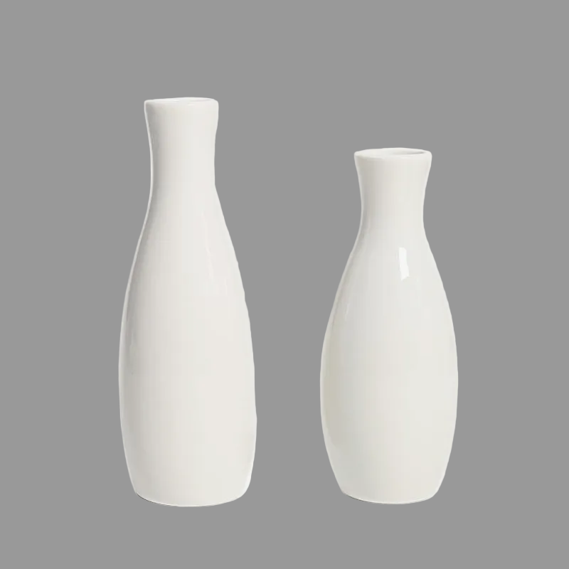 Modern White Ceramic Floor Vase | Stylish Home Decor 1