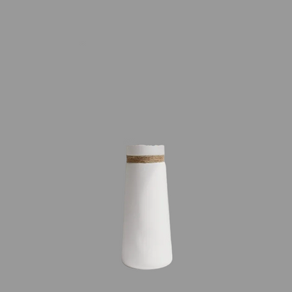 Modern White Ceramic Vase | Artistic Tabletop Decor 1