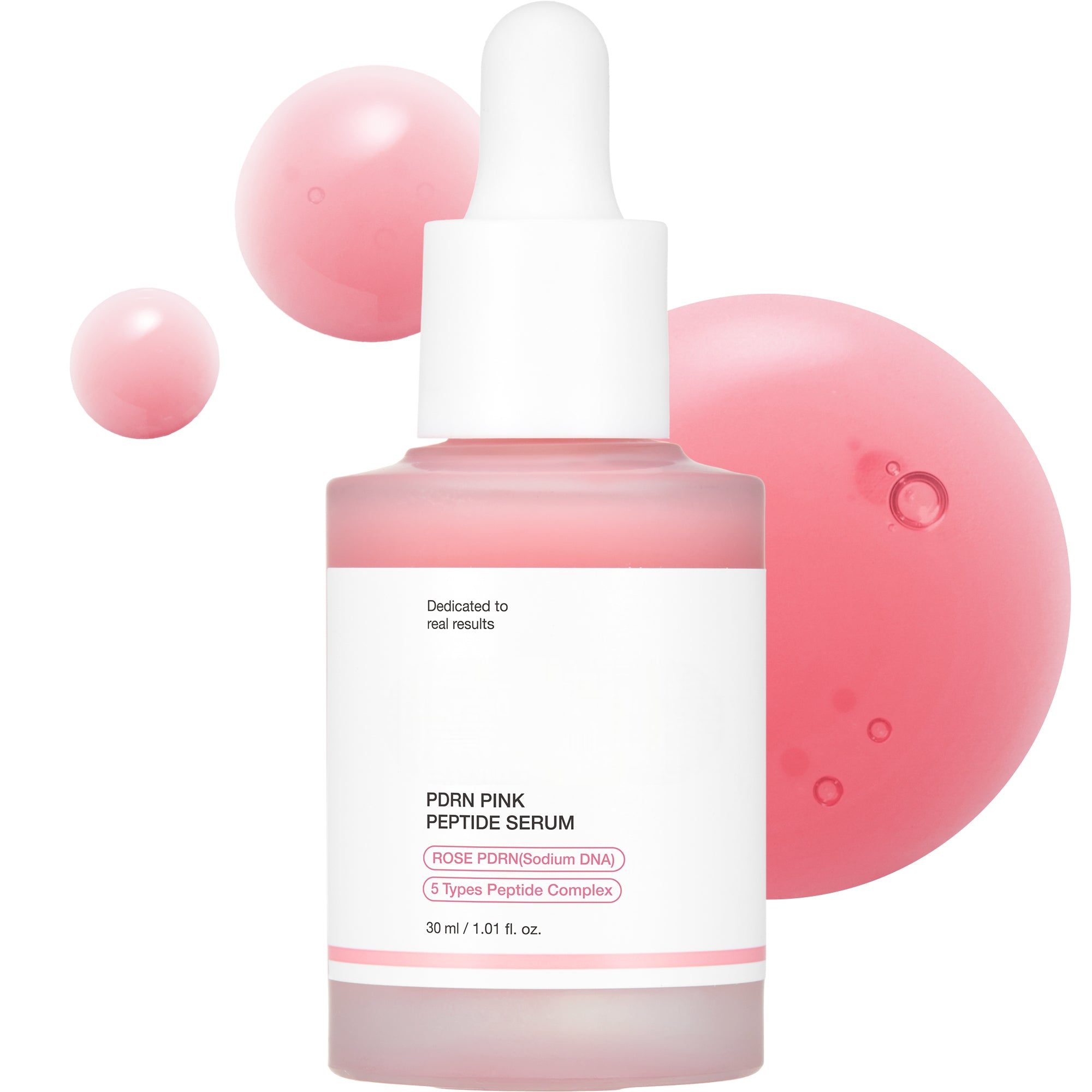 PDRN Pink Peptide Serum with Peptides for Skin Elasticity & Glass Skin