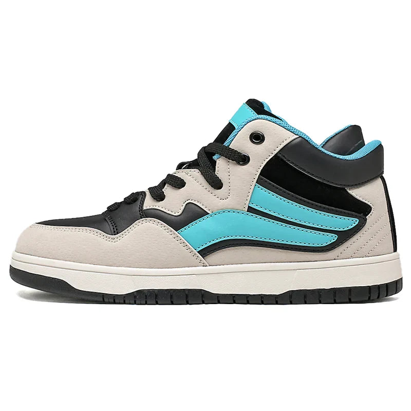 Premium Leather High-Top Basketball Sneakers