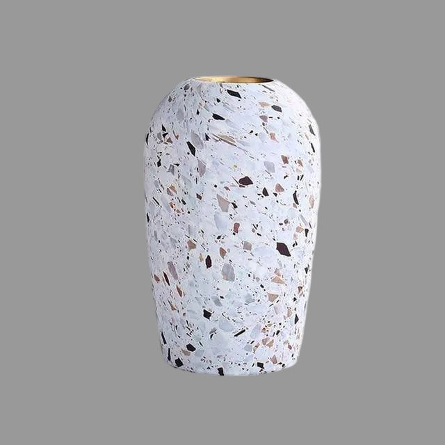 Terrazzo Ceramic Vase | Modern Flower Vase for Tabletop Decor 0