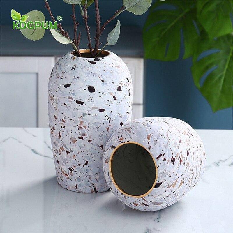 Terrazzo Ceramic Vase | Modern Flower Vase for Tabletop Decor 2