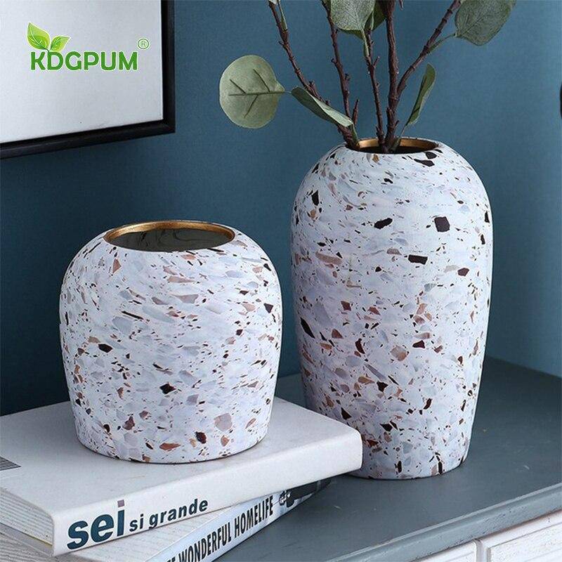 Terrazzo Ceramic Vase | Modern Flower Vase for Tabletop Decor 3